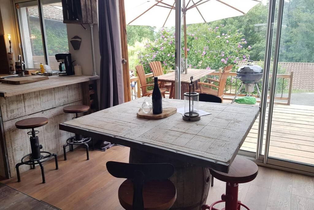 L'Idyllique - Studio Prive Sous Maison Saint-Didier-sur-Beaujeu Zewnętrze zdjęcie