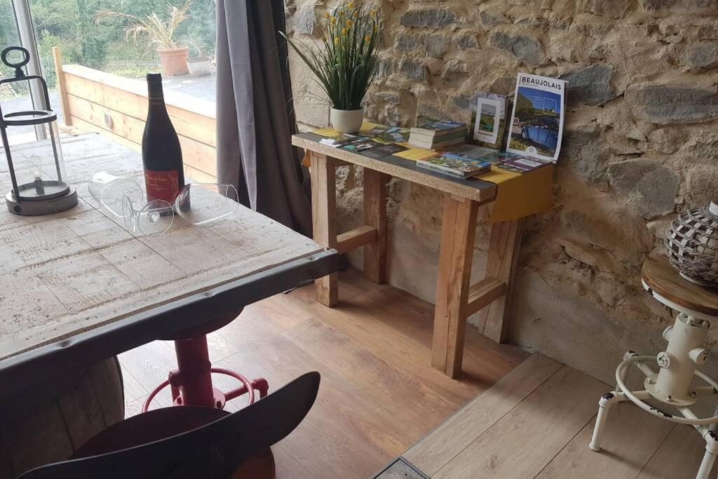 L'Idyllique - Studio Prive Sous Maison Saint-Didier-sur-Beaujeu Zewnętrze zdjęcie