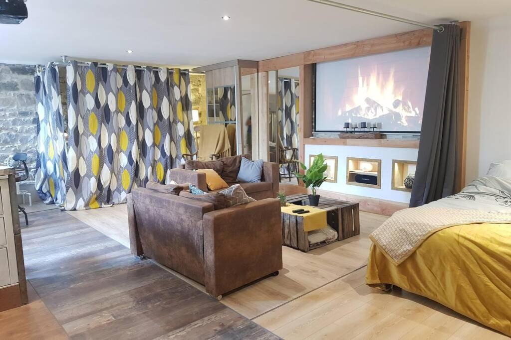 L'Idyllique - Studio Prive Sous Maison Saint-Didier-sur-Beaujeu Zewnętrze zdjęcie