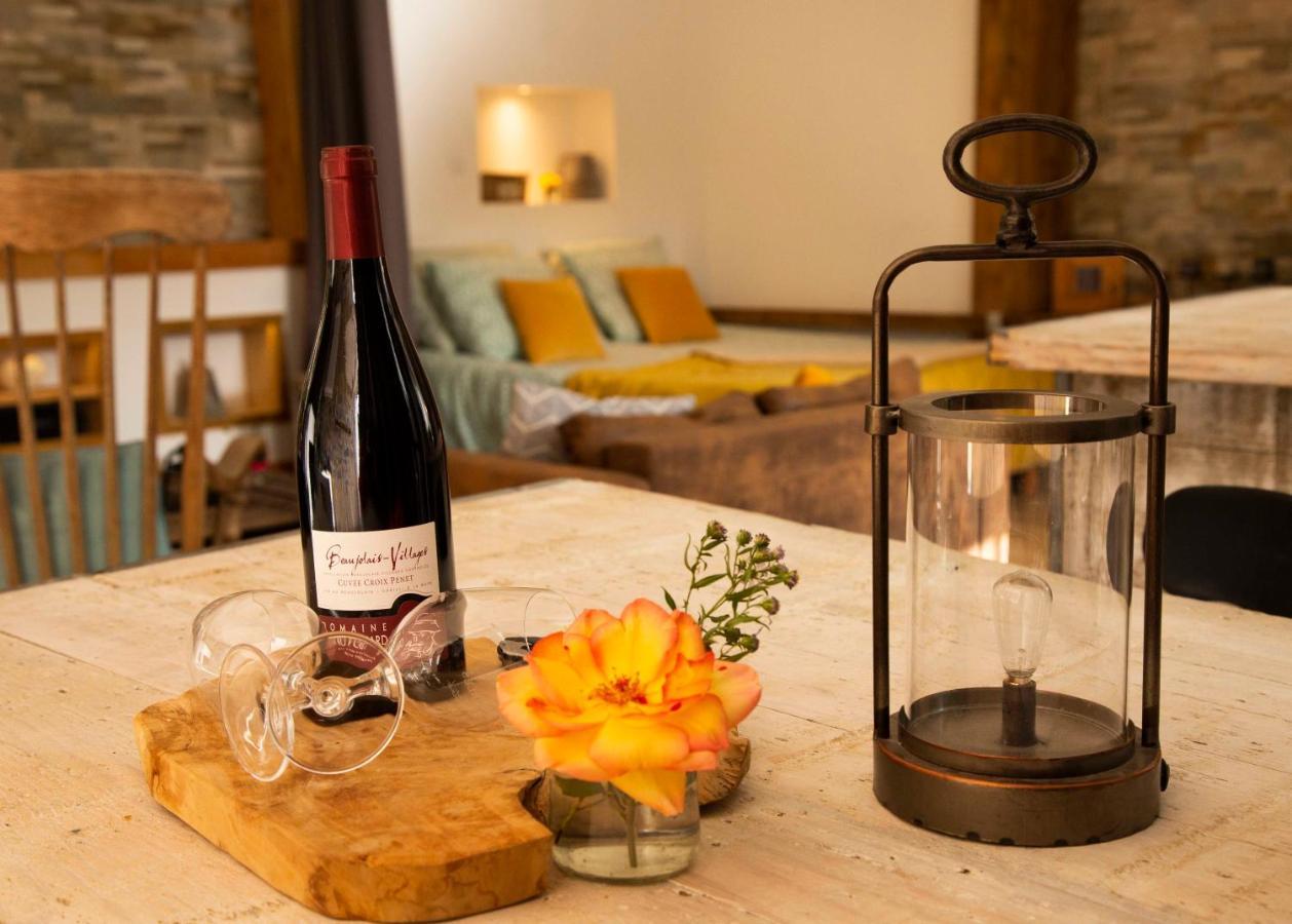 L'Idyllique - Studio Prive Sous Maison Saint-Didier-sur-Beaujeu Zewnętrze zdjęcie