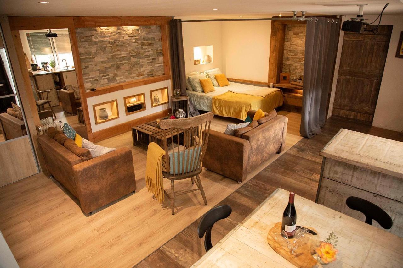 L'Idyllique - Studio Prive Sous Maison Saint-Didier-sur-Beaujeu Zewnętrze zdjęcie